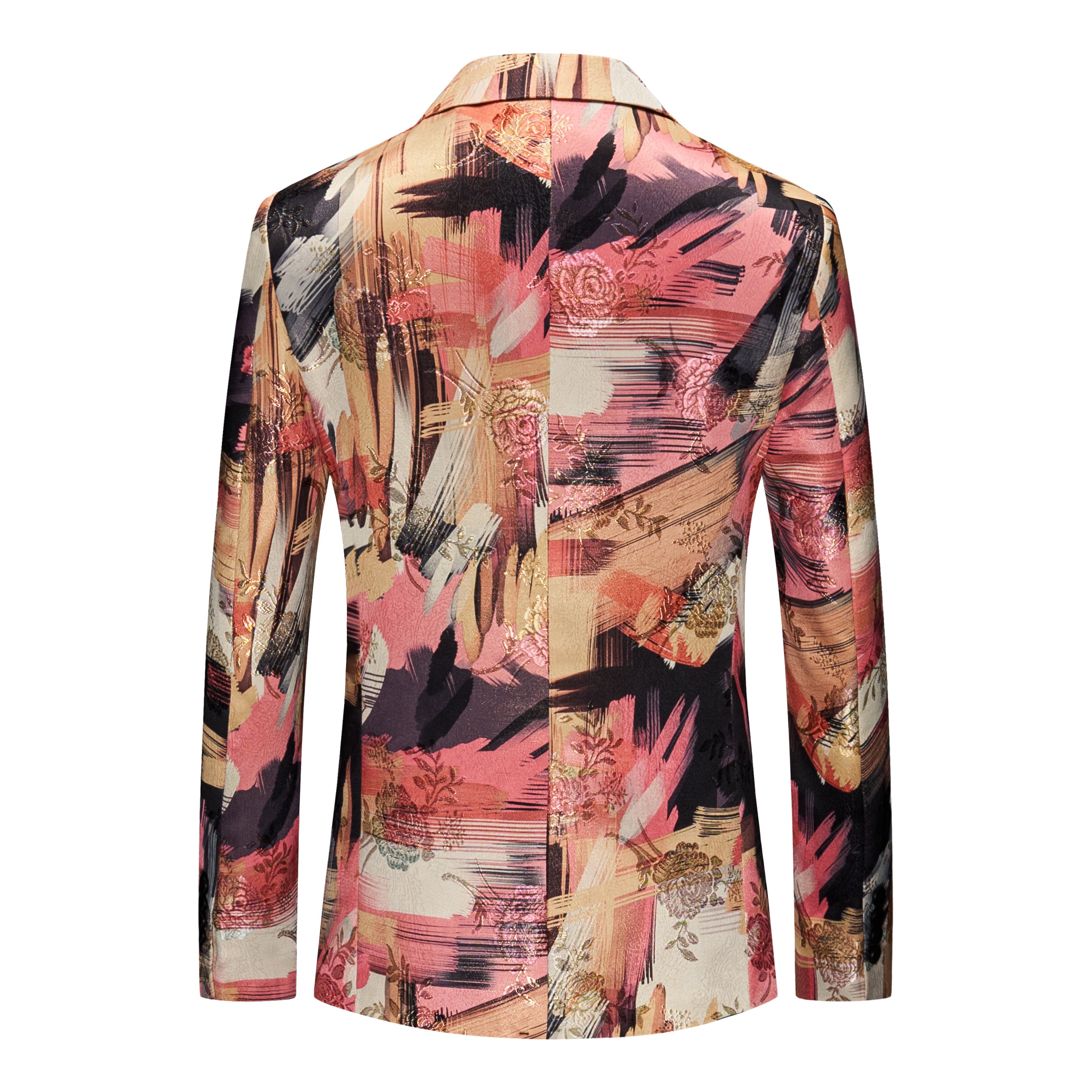 Men's Suit Slim fit Notched Lapel Printed Floral Blazer