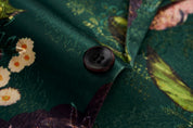 Men's Blazer Jacquard Floral Slim Fit Sport Coat in Green