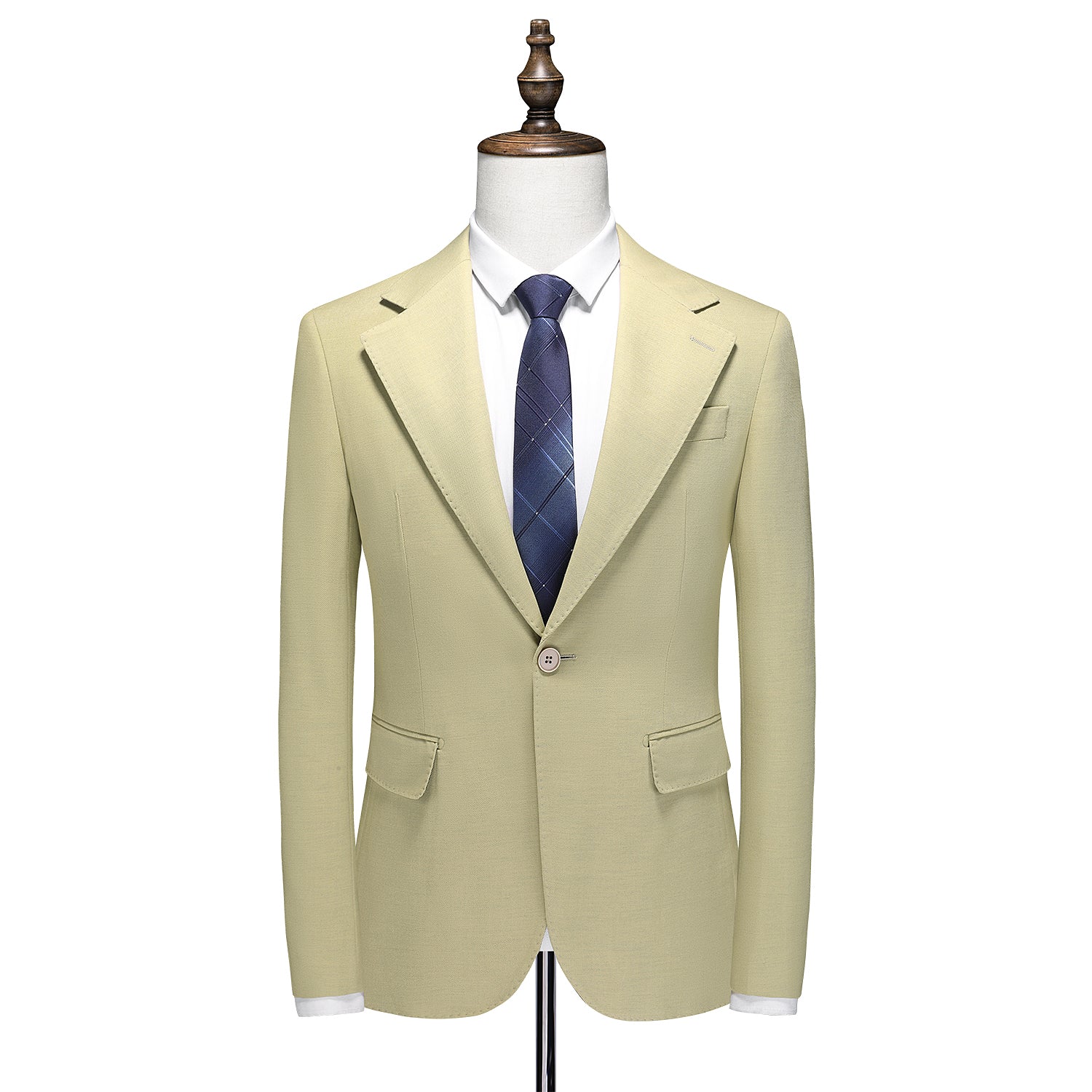 Men's Blazer Light Green Suit Jacket One Button