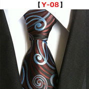 Men's Floral Tie Luxury Printed Wedding Prom Business Jacquard Necktie