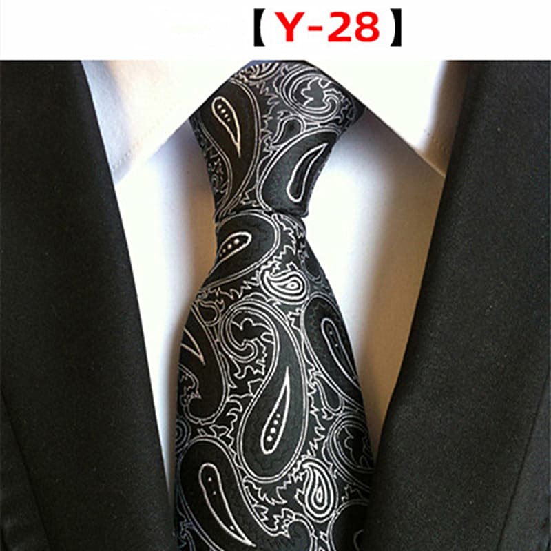 Men's Floral Tie Luxury Printed Wedding Prom Business Jacquard Necktie