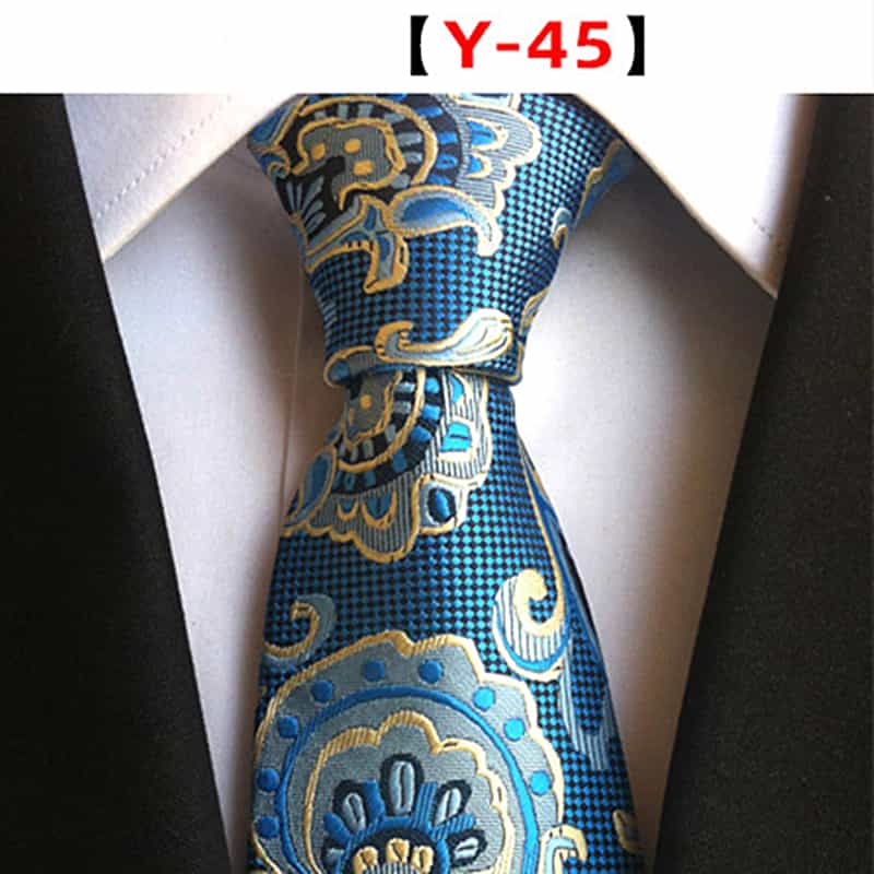 Men's Floral Tie Printed Jacquard Necktie