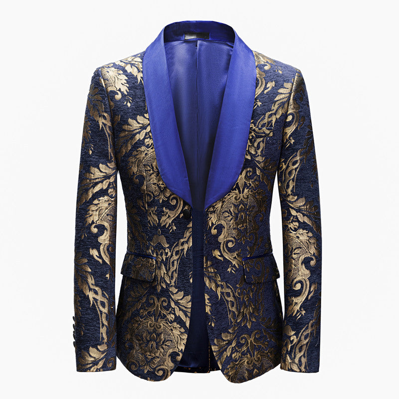 Men's 2 Piece Printed Suit Jacket