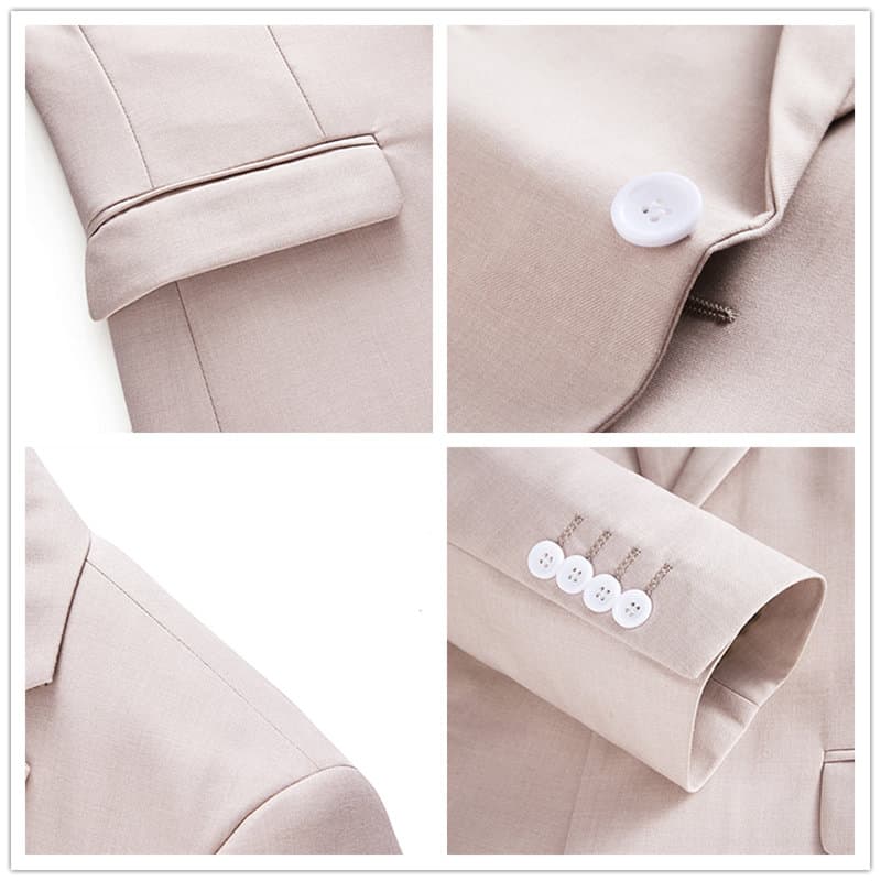 Mens 3 Piece Suit Skinny one Button Tuxedos For Wedding Prom Groomsmen Meeting