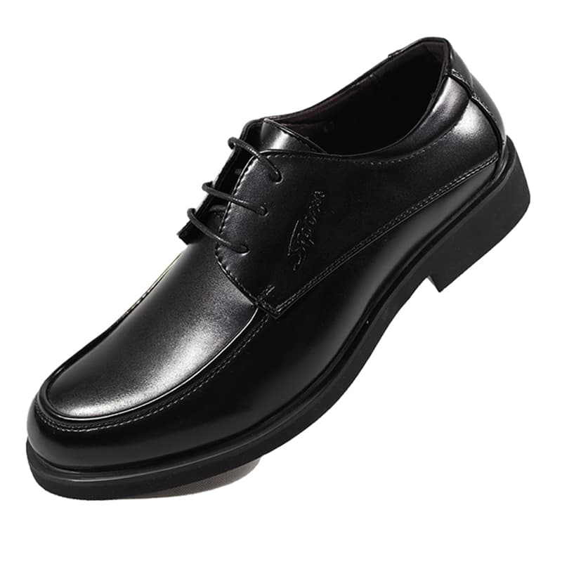Dress Shoes Lace-Up Oxford Leather Shoes in Black