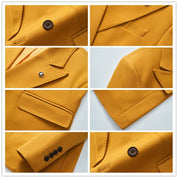 Men's Solid Blazer in 4 Colors Two Buttons