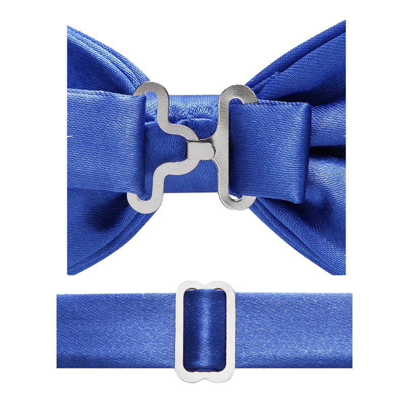 Men's Solid Bow Tie Foraml Wear for Wedding Tuxedo Adjustable Bowtie