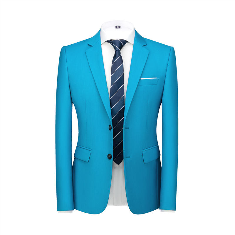 Men Blazer 8 Solid Color Available with 2 Buttons Closure