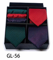 Men's 6 Pieces Neckties & Pocket Squares Colorful Gift Set