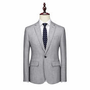 Men's Solid Blazer One Button Slim Fit Sports Coat Wedding