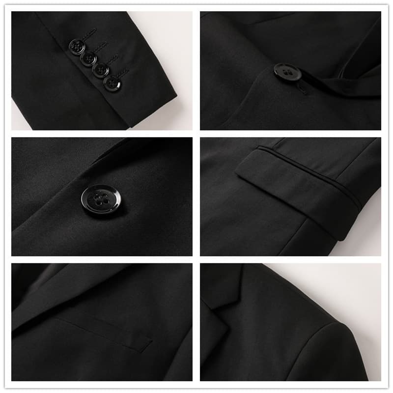 Men's 3 Piece Solid Suit in 4 Colors One Button