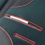 Mens 2 Piece Double Breasted Suit in Solid Dark Green