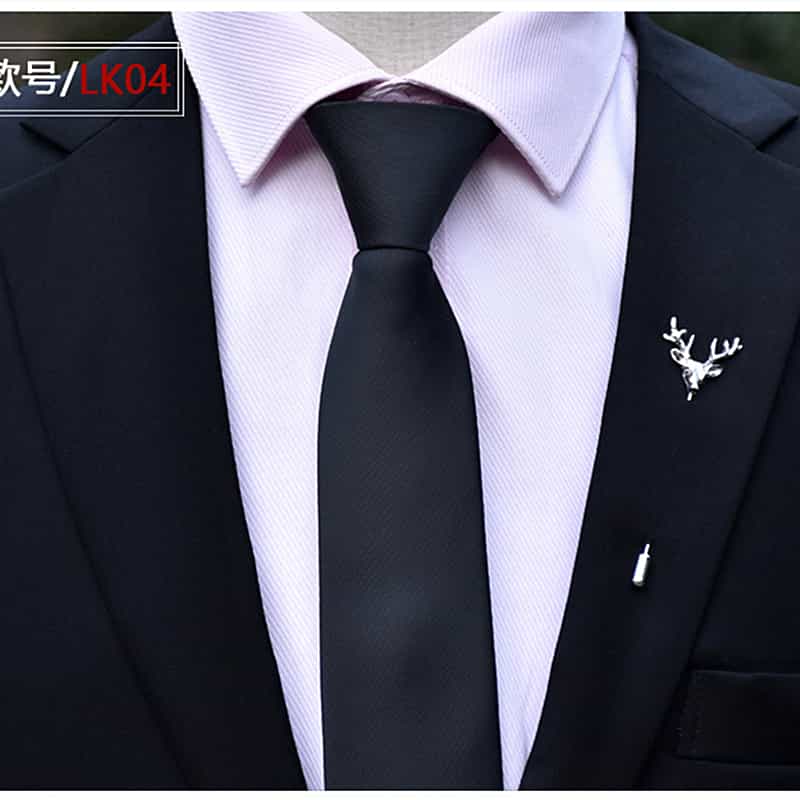 Men's Solid Tie Formal Wedding Prom Business Jacquard Necktie