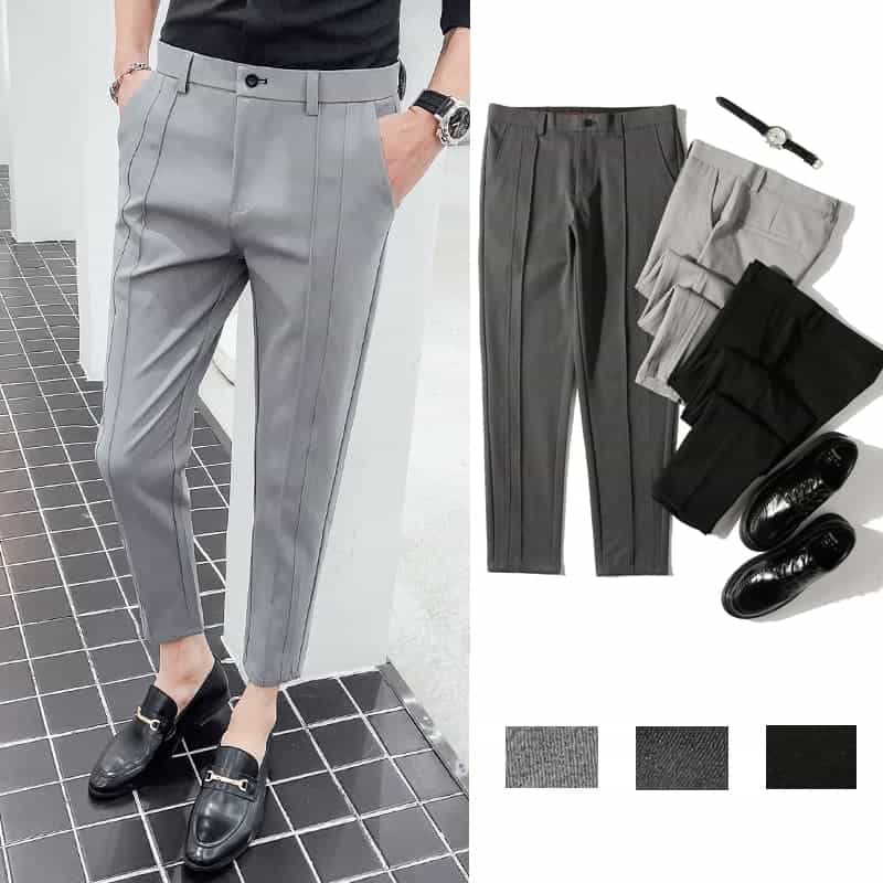 Casual Ankle-Length Pants in 3 Solid Colors