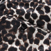 Mens Slim Fit Flat Front Cheetah Pants Leopard Trousers Animal Print