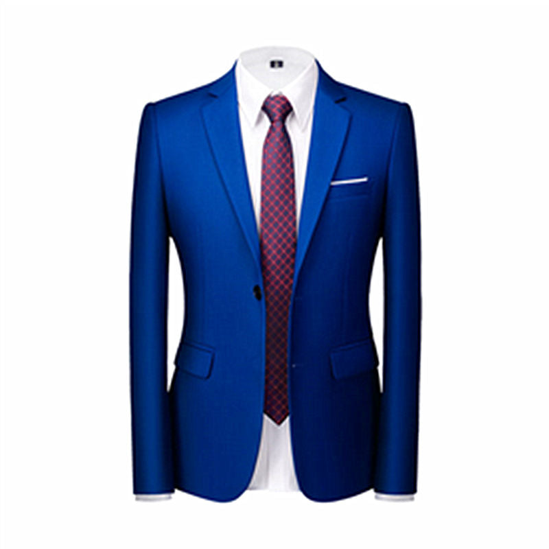 Men Blazer 8 Solid Color Available with 2 Buttons Closure