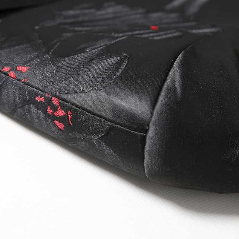 Men's Blazer  Jacquard Floral Suit Jacket in Black