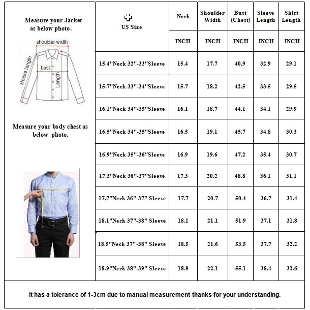 Men's Shirt Long Sleeve Pinstripe Large Size Shirt