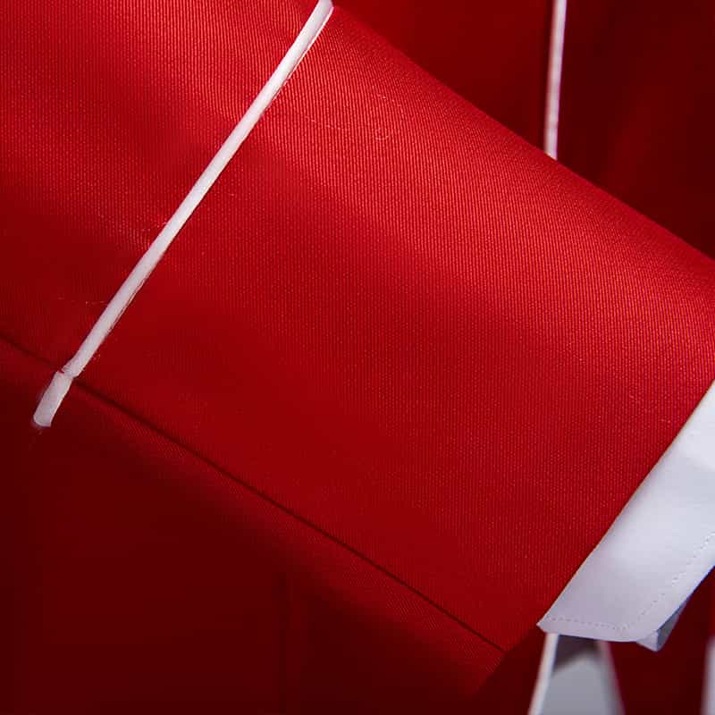 Mens 2 Piece Elegant Suit in White & Red