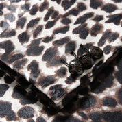 Men's Leopard  Blazer Slim Fit Cheetah Prom Jacket Stylish Dress Party Animal Print Sport Coat