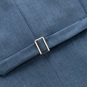 Men's Solid Vest in Blue Grey