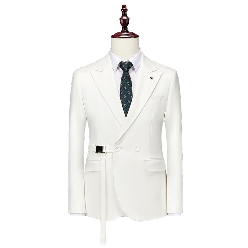 Men's Solid Blazer in 4 Colors Two Buttons