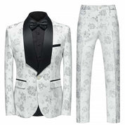 Men's 2 Piece Colorful Printed Tuxedo For Prom