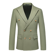 Men's Slim Fit Blazer Double Breasted Suit jacket